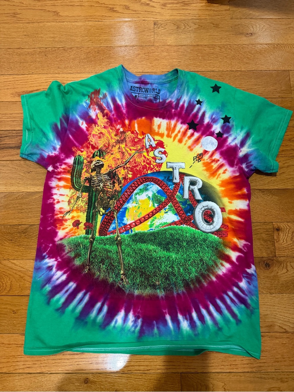 ASTROWORLD Tie-Dye Graphic Tee - Multicolor